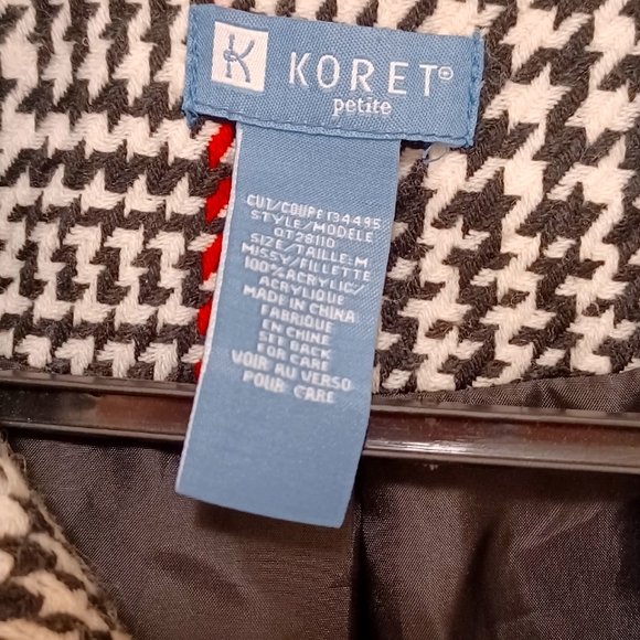 Womens houndstooth pattern jacket - Picture 3 of 6